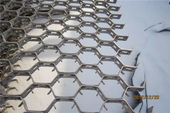 AISI321 Stainless Steel Hex Mesh Refractory Lining 1m-2m Width