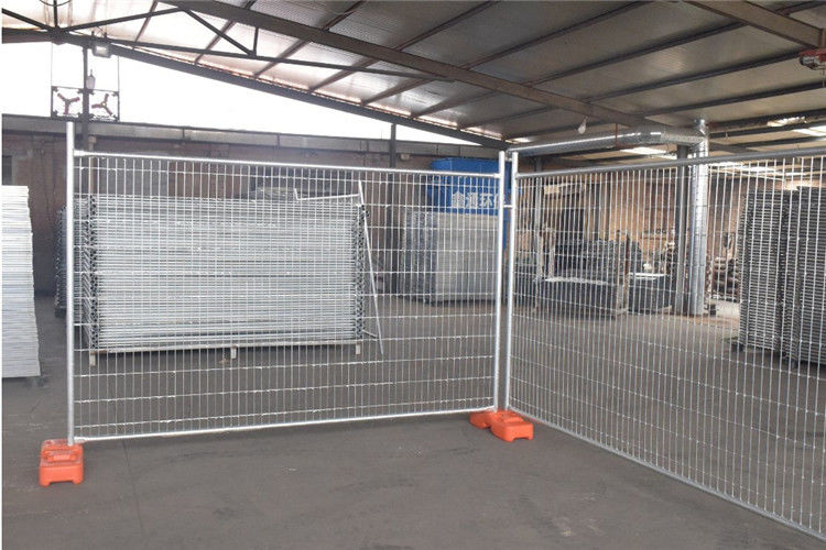 Welded Construction Site Security Fencing Powder Coated Heras Site Fencing