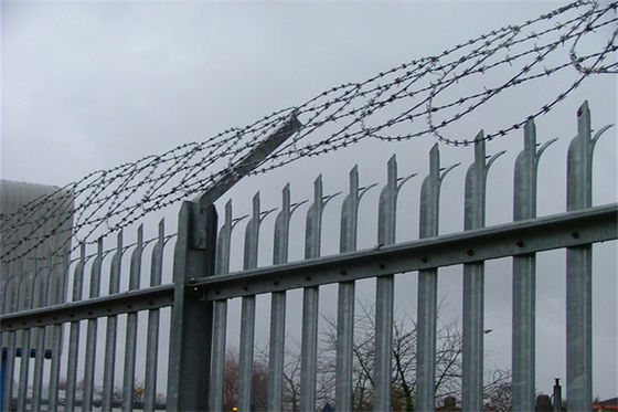 Factory Price Hot Dipped Galvanized European Palisade Fence For Tower